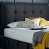 Simpson Slate Grey Fabric Ottoman Electric TV Bed