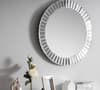 Sonata Round Glass Wall Mirror - 60 cm