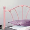 Sophia Pink Metal Bed