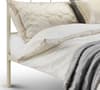 Sophie Stone White Metal Bed