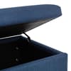 Sorrento Blue Fabric Blanket Box