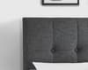 Sorrento Slate Grey Fabric Bed Frame - 4ft6 Double