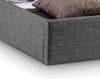 Sorrento Slate Grey Ottoman Fabric Bed Frame - 5ft King Size