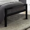 Soto Satin Black Metal Bed