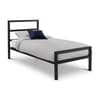 Soto Satin Black Metal Bed