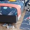 Space Dark Grey Velvet Kids Bed