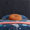 Space Dark Grey Velvet Kids Bed