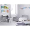 Star Grey and White Toddler Bed