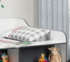 Stella Grey and White Wooden Kids Low Sleeper Cabin Storage Bed
