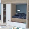 Stim Acacia and White Wooden Bunk Bed