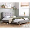 Stockholm Grey Fabric Bed - 4ft Small Double