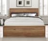 Stockwell Oak Wooden Storage Bed