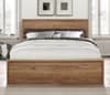 Stockwell Oak Storage Bed with Super Ortho Mattress Included