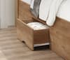 Stockwell Oak Wooden Storage Bed