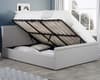 Stratus Grey Fabric Ottoman Storage Bed