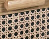 Sydney Oak Rattan 2 Drawer Bedside Table