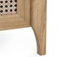 Sydney Oak Rattan 2 Drawer Bedside Table