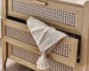 Sydney Oak Rattan 3 Drawer Chest of Drawers