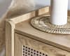 Sydney Oak Rattan 3 Drawer Chest of Drawers