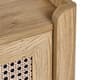 Sydney Oak Rattan 3 Drawer Chest of Drawers