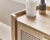 Sydney Oak Rattan Tall 5 Drawer Chest of Drawers