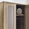 Sydney Oak Rattan 2 Door Wardrobe