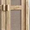 Sydney Oak Rattan 2 Door Wardrobe