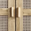 Sydney Oak Rattan 2 Door Wardrobe