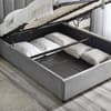 Taylor Grey Fabric Winged Ottoman Storage Bed