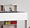 Tam Tam White and Grey Wooden Bunk Bed with Underbed Storage Drawer