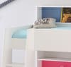 Tam Tam White Wooden Bunk Bed with Underbed Storage Drawer