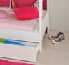 Tam Tam White Wooden Bunk Bed with Underbed Storage Drawer