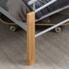 Tetras Beech Finish Wooden and Metal Bed
