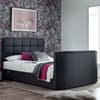 Thornberry Black Leather Electric TV Bed