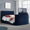 Thornberry Blue Velvet Electric TV Bed