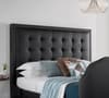 Titan 2 Black Leather Media Electric TV Bed Frame - 5ft King Size