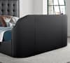 Titan 2 Black Leather Media Electric TV Bed Frame - 5ft King Size