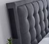 Titan 2 Slate Grey Fabric Media Electric TV Bed Frame - 5ft King Size