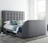 Titan 2 Smoke Grey Fabric Media Electric TV Bed