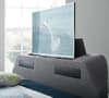 Titan 2 Smoke Grey Fabric Media Electric TV Bed
