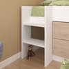 Tobo White and Oak Mid Sleeper with Slide