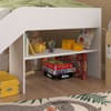 Tobo White and Oak Mid Sleeper with Slide