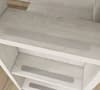 Tordera White and Light Oak Storage Wooden Bunk Bed