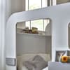 Tourer Grey and White Wooden Caravan Mid Sleeper Storage Kids Bed