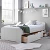 Trend White 4 Drawer Wooden Bed