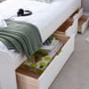 Trend White 4 Drawer Wooden Bed