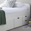 Trend White 4 Drawer Wooden Bed