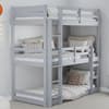 Tressa Grey Wooden 3 Tier Bunk Bed