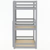 Tressa Grey Wooden 3 Tier Bunk Bed