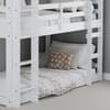 Tressa White Wooden 3 Tier Bunk Bed